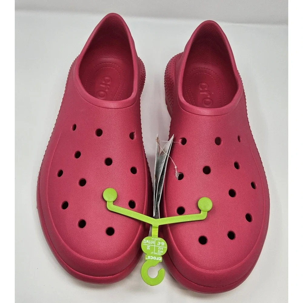 Crocs Shoes Clogs‎ Mens 13 NEW Classic Sneaker Dragon Fruit Pink Platform Chunky